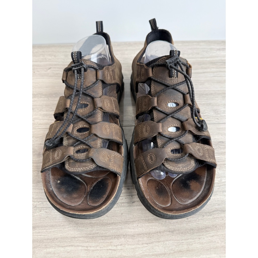 KEEN Sz 14 Daytona II Waterproof Leather Hiking Sandals Brown Gorpcore Outdoor